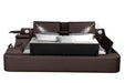 Galaxy Home Zoya King Bed in Brown image