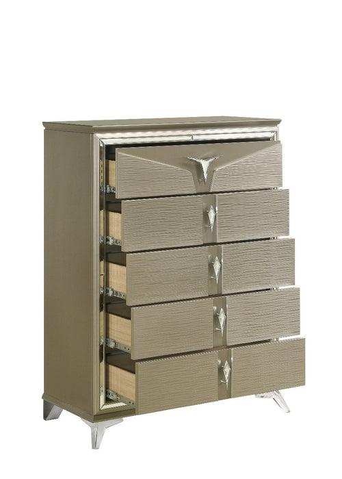 Galaxy Home Samantha Chest in Silver