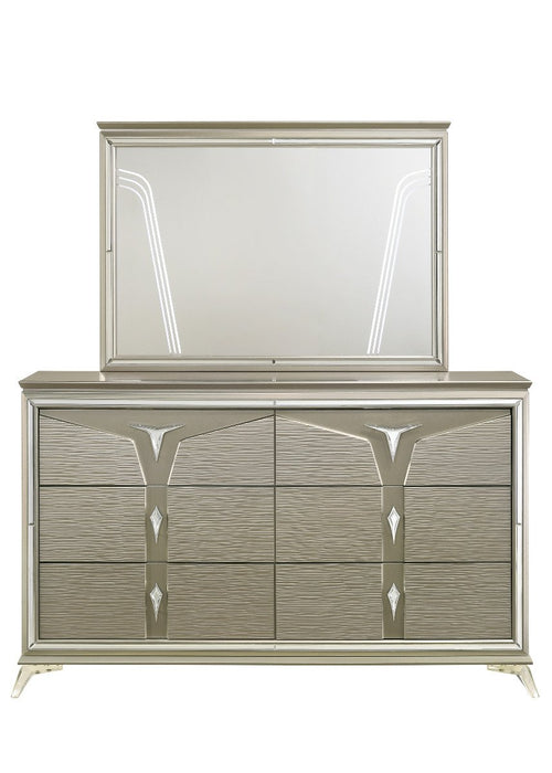 Galaxy Home Samantha Dresser in Silver