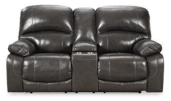 Hallstrung Power Reclining Loveseat with Console