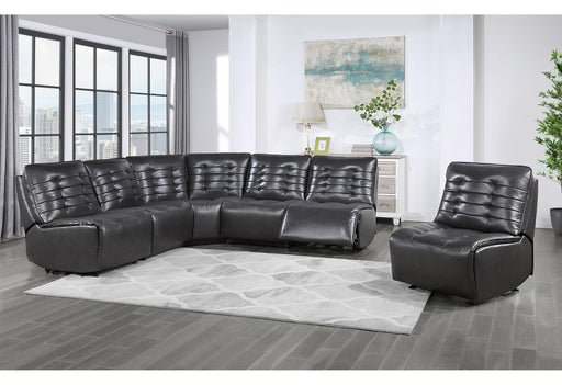 BUILD IT YOUR WAY U6066 BLANCHE CHARCOAL 4 SEATER (2 POWER) image