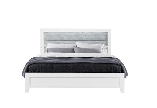 LUCCIA WHITE TWIN BED WITH LED image