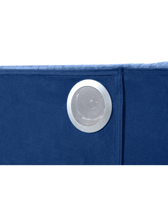 Galaxy Home Lizelle Queen Bed in with Ambient Lighting in Blue image