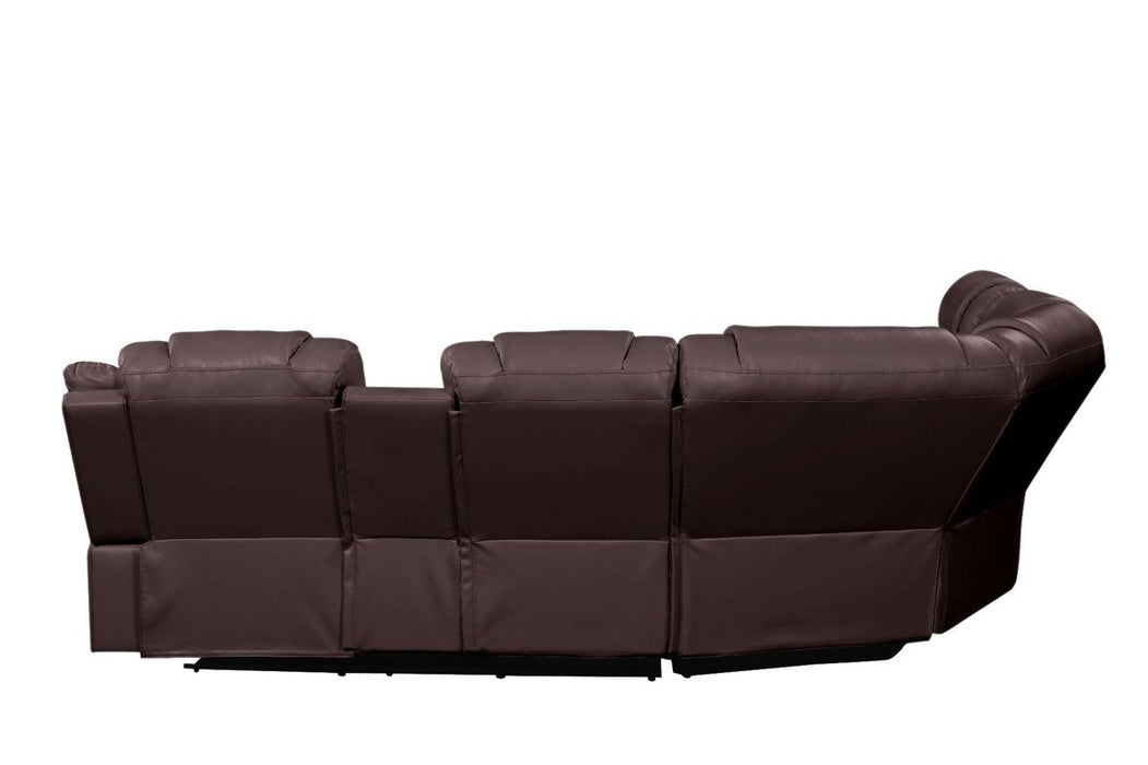 Galaxy Home Challenger Reversible Sectional Brown