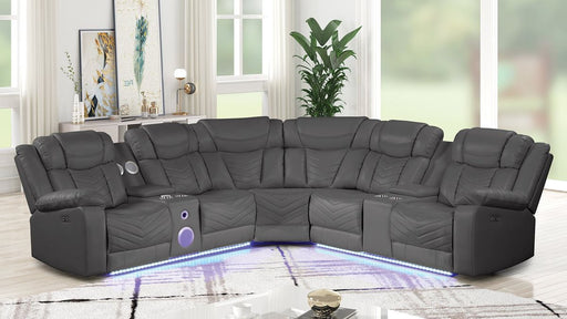 Galaxy Home Challenger Reversible Sectional Gray image