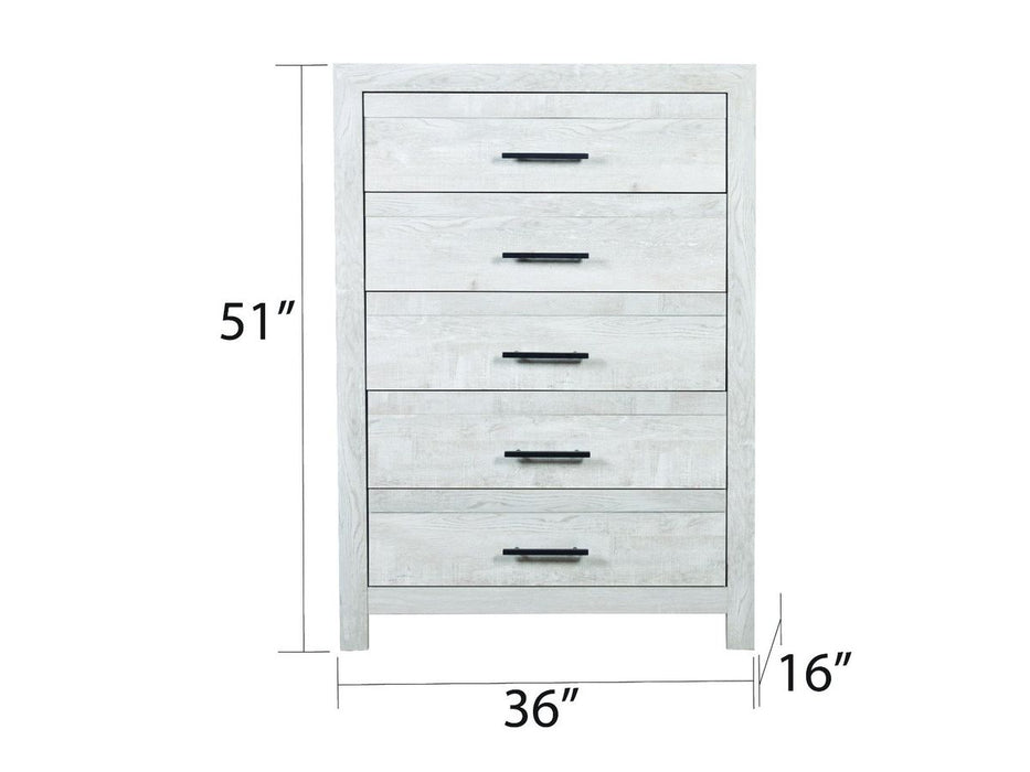 Galaxy Home Denver Chest in Rustic Oak