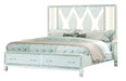 Galaxy Home Crystal Queen Bed in White image