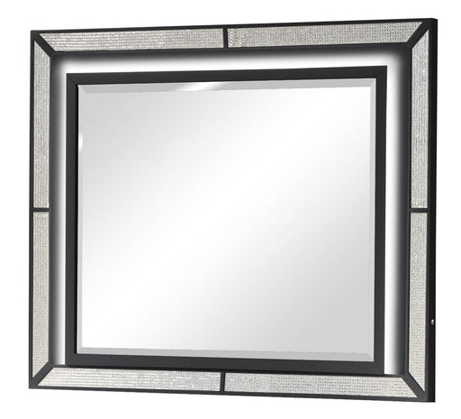 Galaxy Home Crystal Mirror in Black image