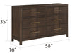 Galaxy Home Kenzo Dresser in Brown image