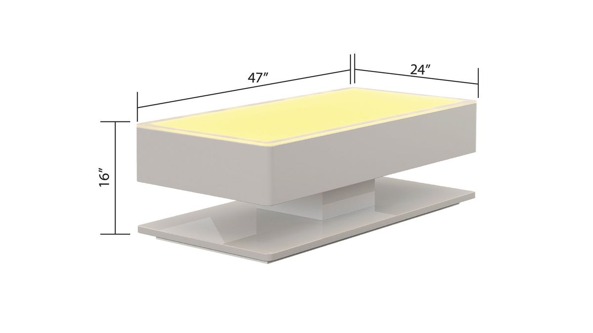 Galaxy Home Emma Coffe Table in White