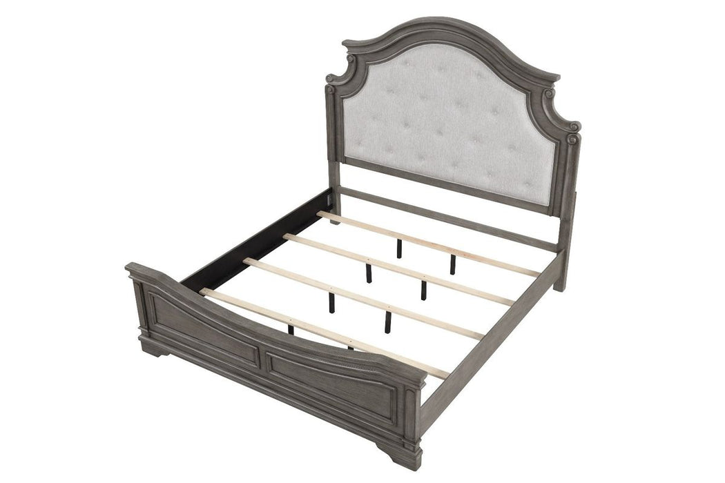 Galaxy Home Grace Queen Bed in Gray