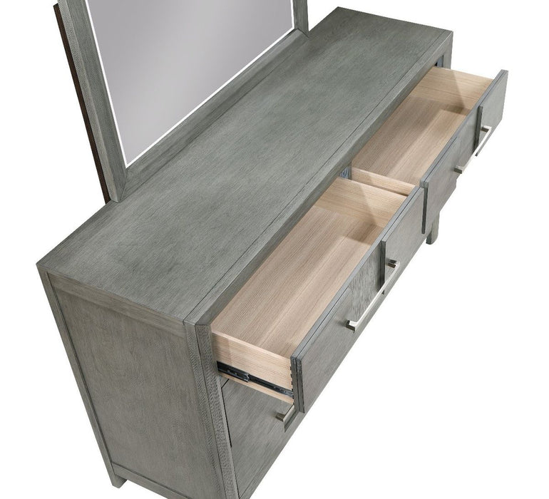 Galaxy Home Kenzo Dresser in Gray