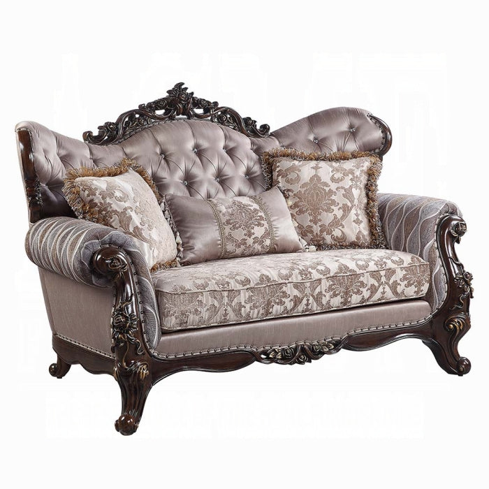 Benbek Loveseat With 3 Pillows
