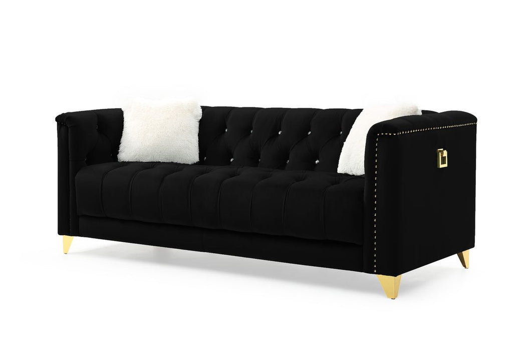 Galaxy Home Russell Sofa in Black