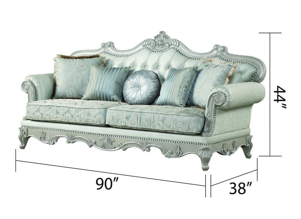 Galaxy Home Tuscan Sofa in Grey