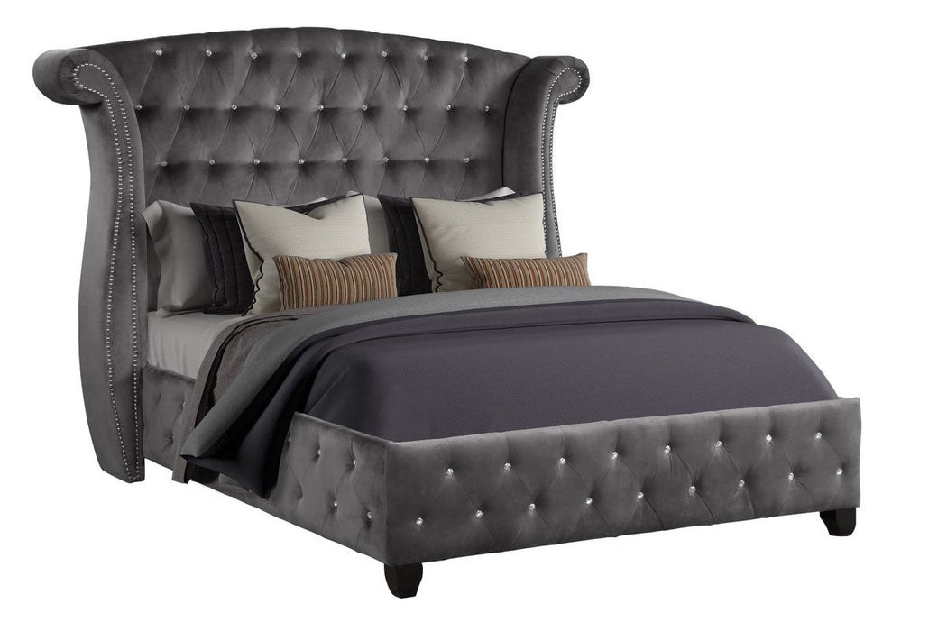 Galaxy Home Sophia Full Bed in Gray