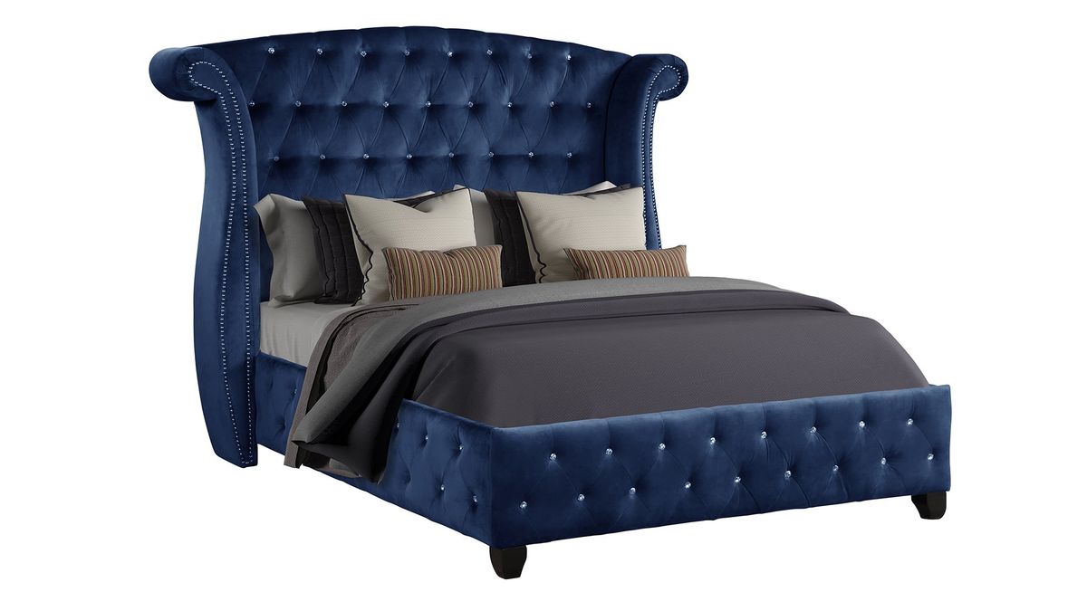 Galaxy Home Sophia King Bed in Blue image