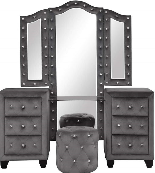 Galaxy Home Sophia Vanity in Gray image