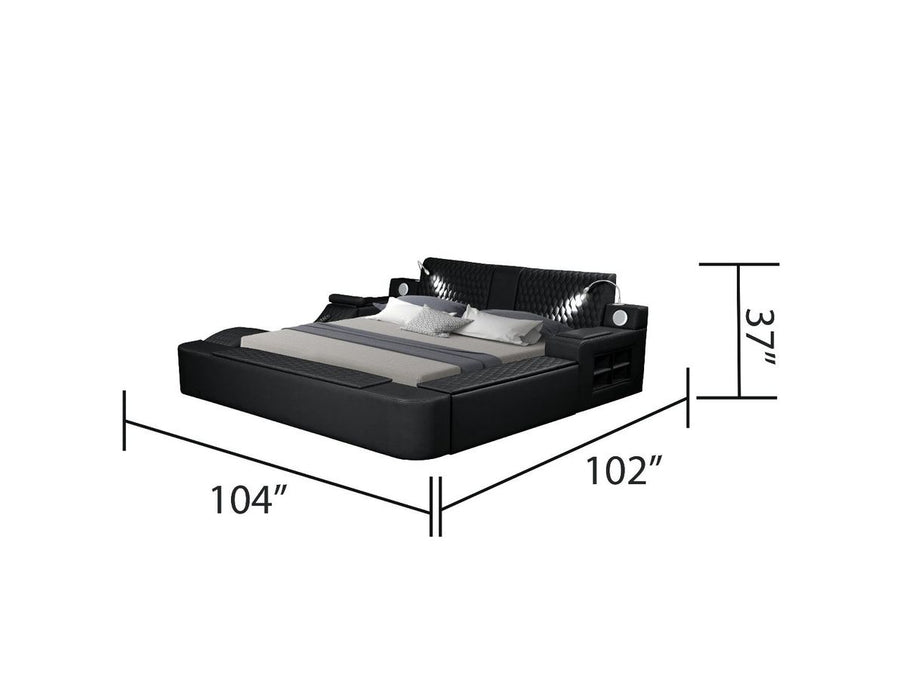 Galaxy Home Zoya King Bed in Black image